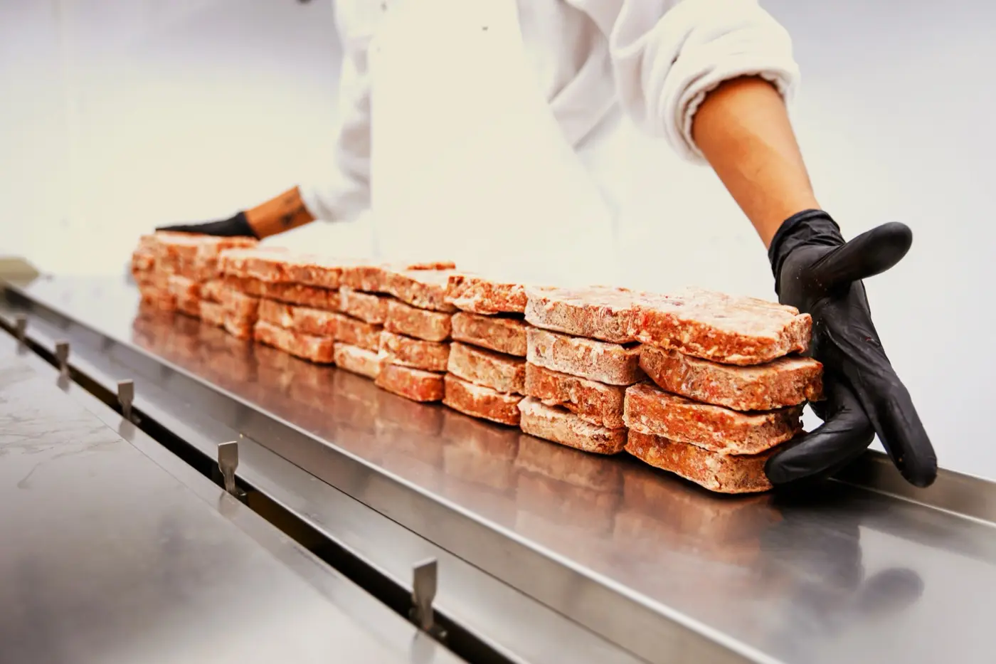 Producto Kalbby antes del envasado — carne, vísceras y vegetales