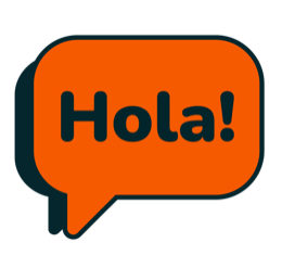 Globo de diálogo que dice Hola