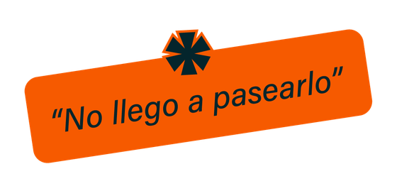 “No llego a pasearlo”