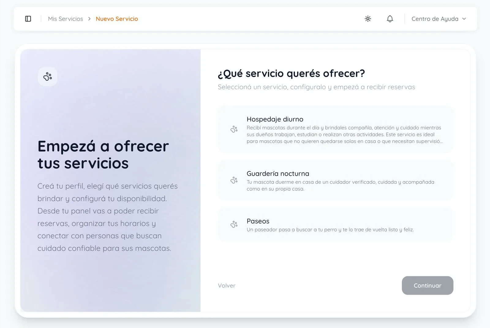 Configuración de servicios